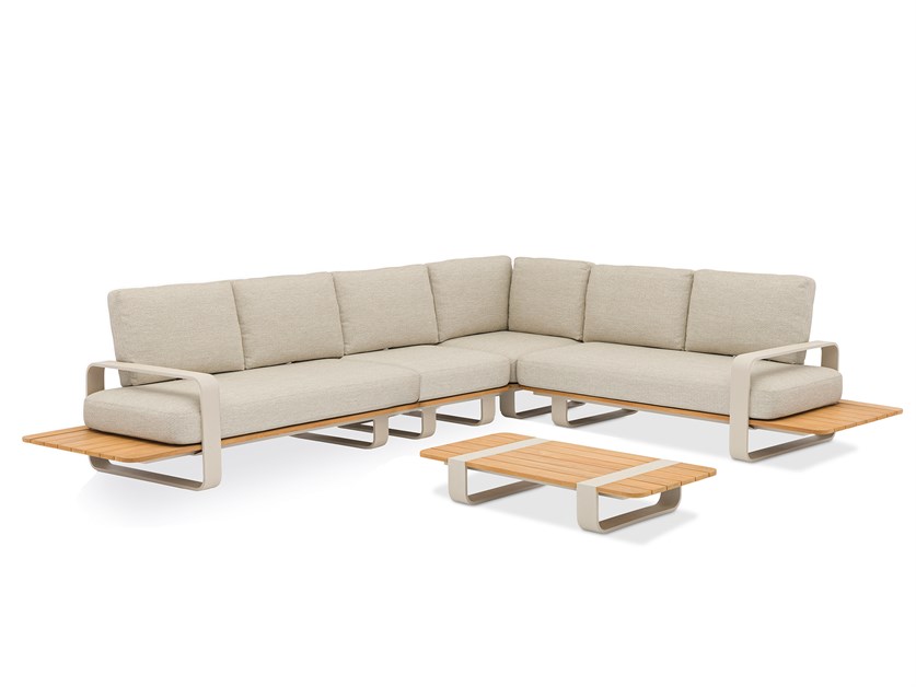 Portland L Shape Sofa with Rectangle Coffee Table - Mocha Alternative Image