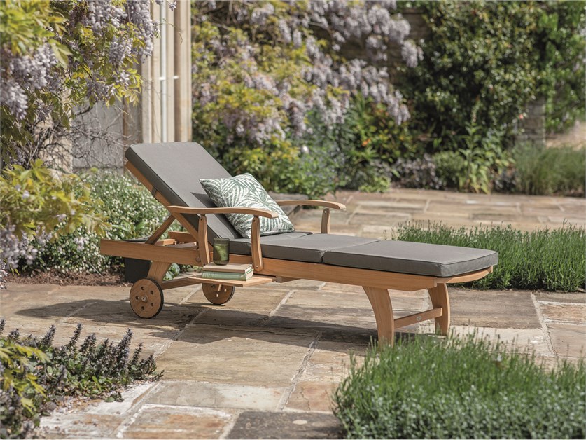 Bibury Teak Lounger with Side Table