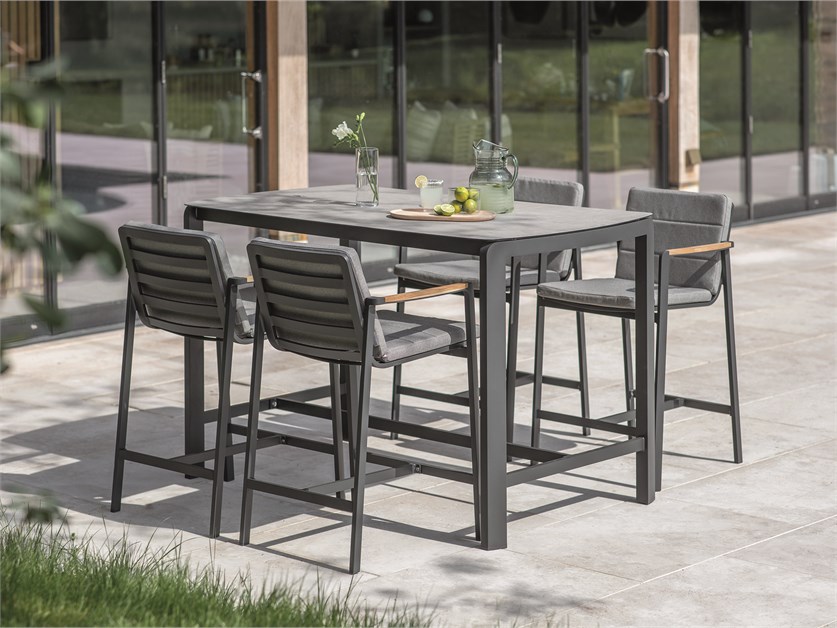 Siena Rectangle Bar Set with 4 Chairs